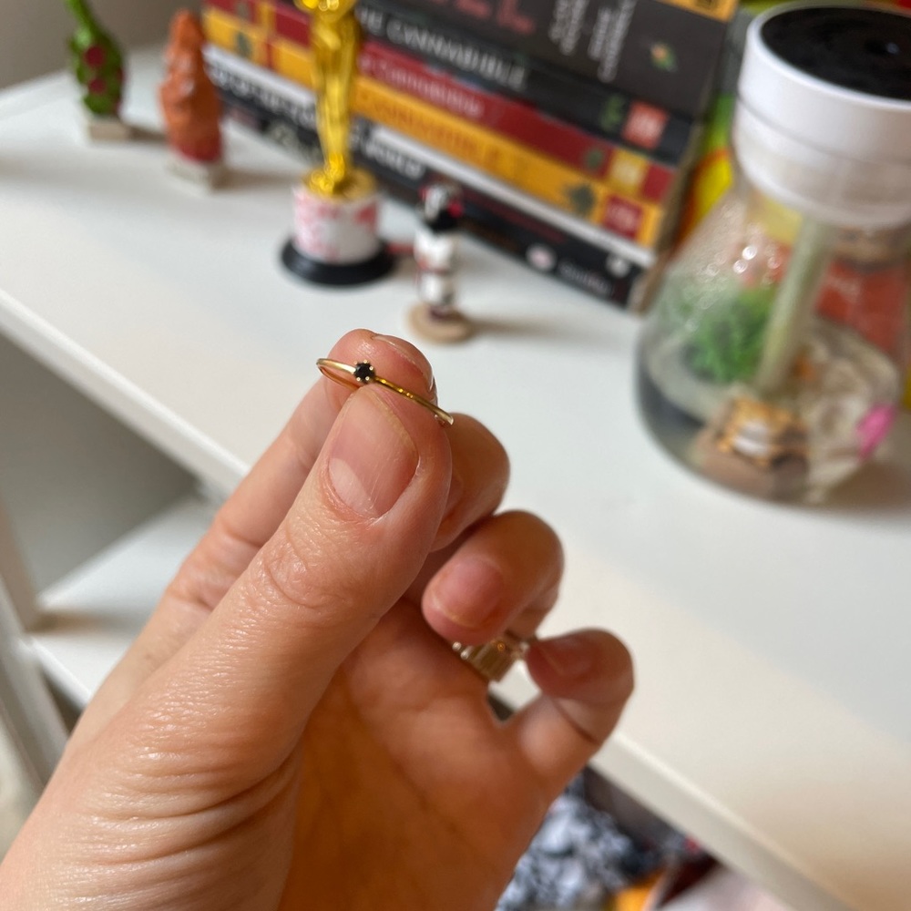Satomi Kawakita The Tiniest Black Diamond Ring - Picture 3 of 3